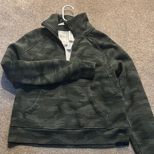 Camo Quarter-Zip Pullover